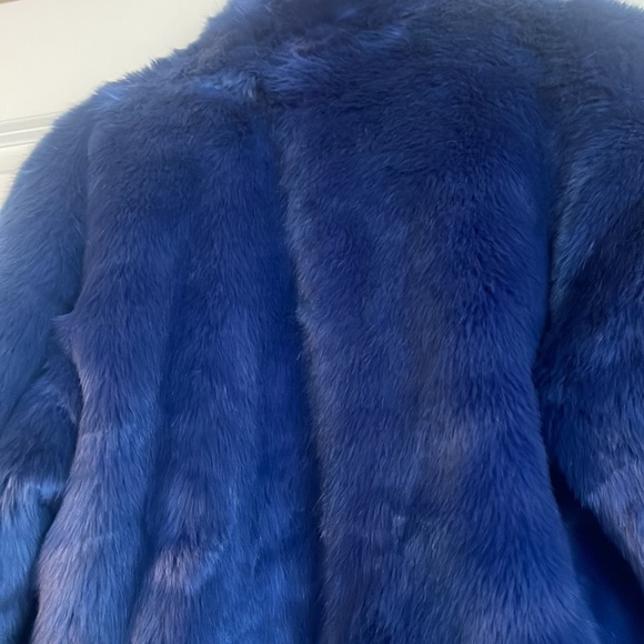 renamed Jackets & Coats Nwt Royal Blue Faux Fur Coat Poshmark